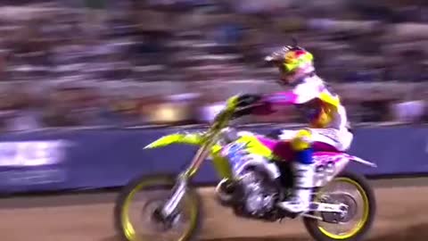 2-Stroke goes backflip circa Travis Pastrana’s