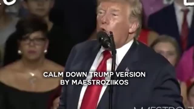 Dolnad Trump singing babe calm down by remaπππ