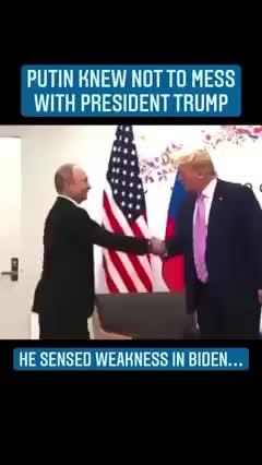 PUTIN KNEW NOT TO MESS WITH PRESIDENT TRUMP