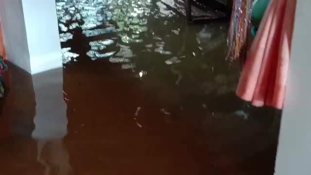 For the first time in history, water entered the house