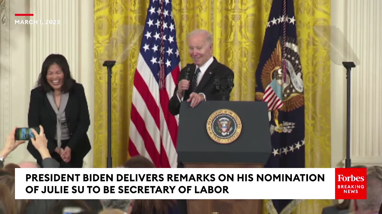 'I'm Gonna Close My Eyes And Pretend You're Clapping For Me'- Biden Jokes During Press Event