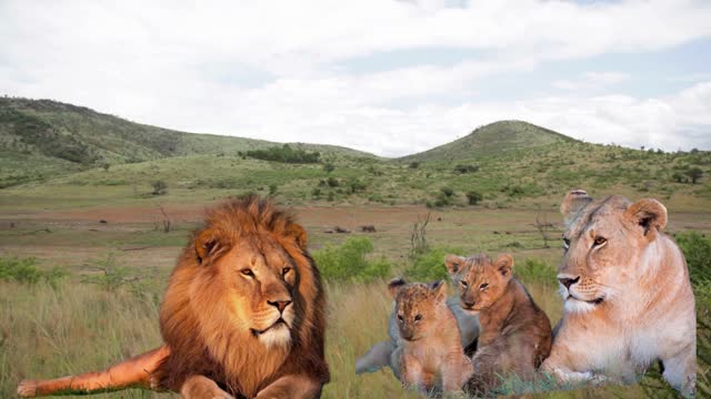 habitat wild lions