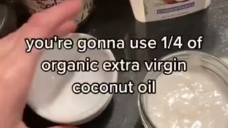 Homemade toothpaste.