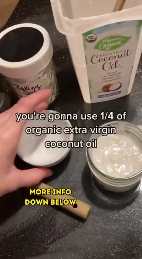 Homemade toothpaste.