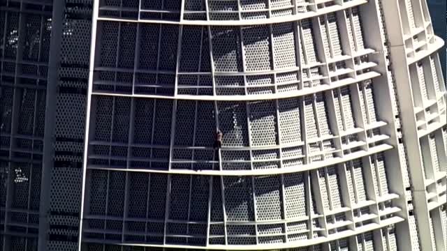 'Pro-Life Spiderman' climbs 60-story tower in San Francisco