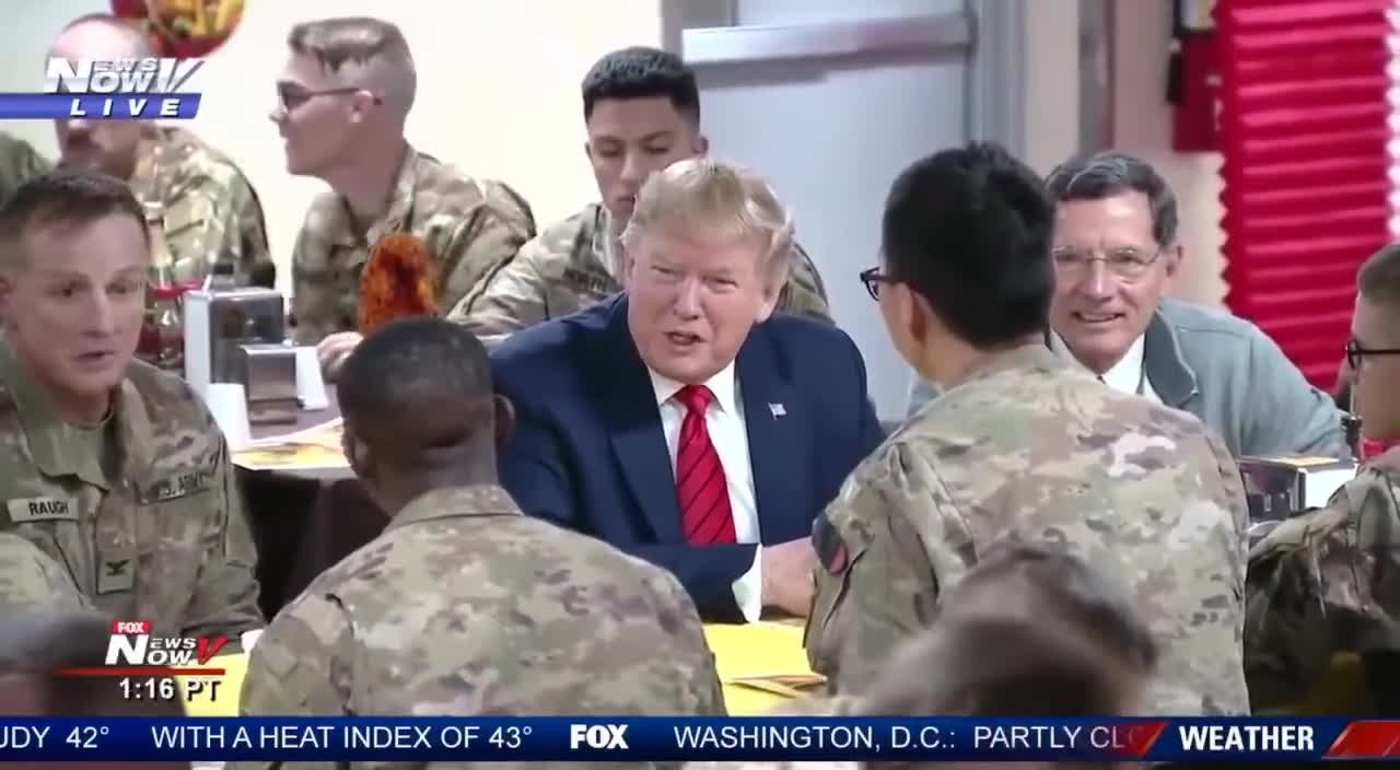 FLASHBACK: Trump flew to Afghanistan to surprise US troops on Thanksgiving