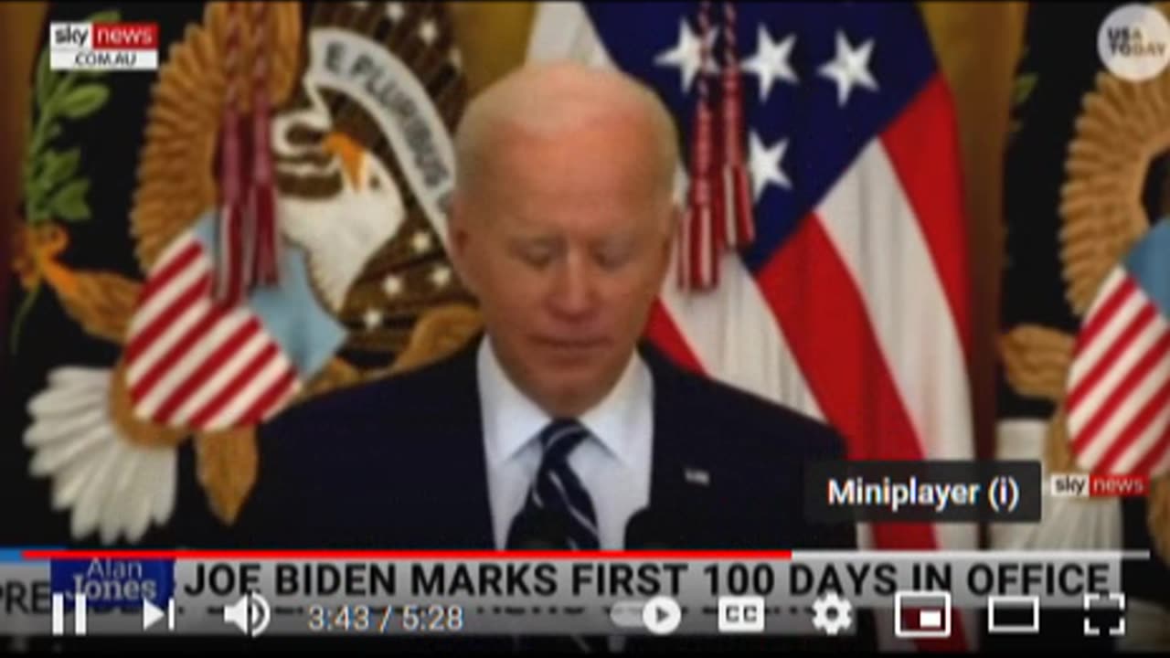 Biden's first 100 days 05/31/2021 Skynews