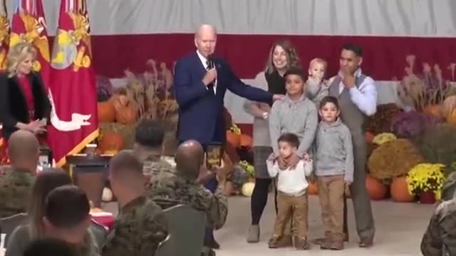 Biden to a little boy- 'You're allowed to do anythin
