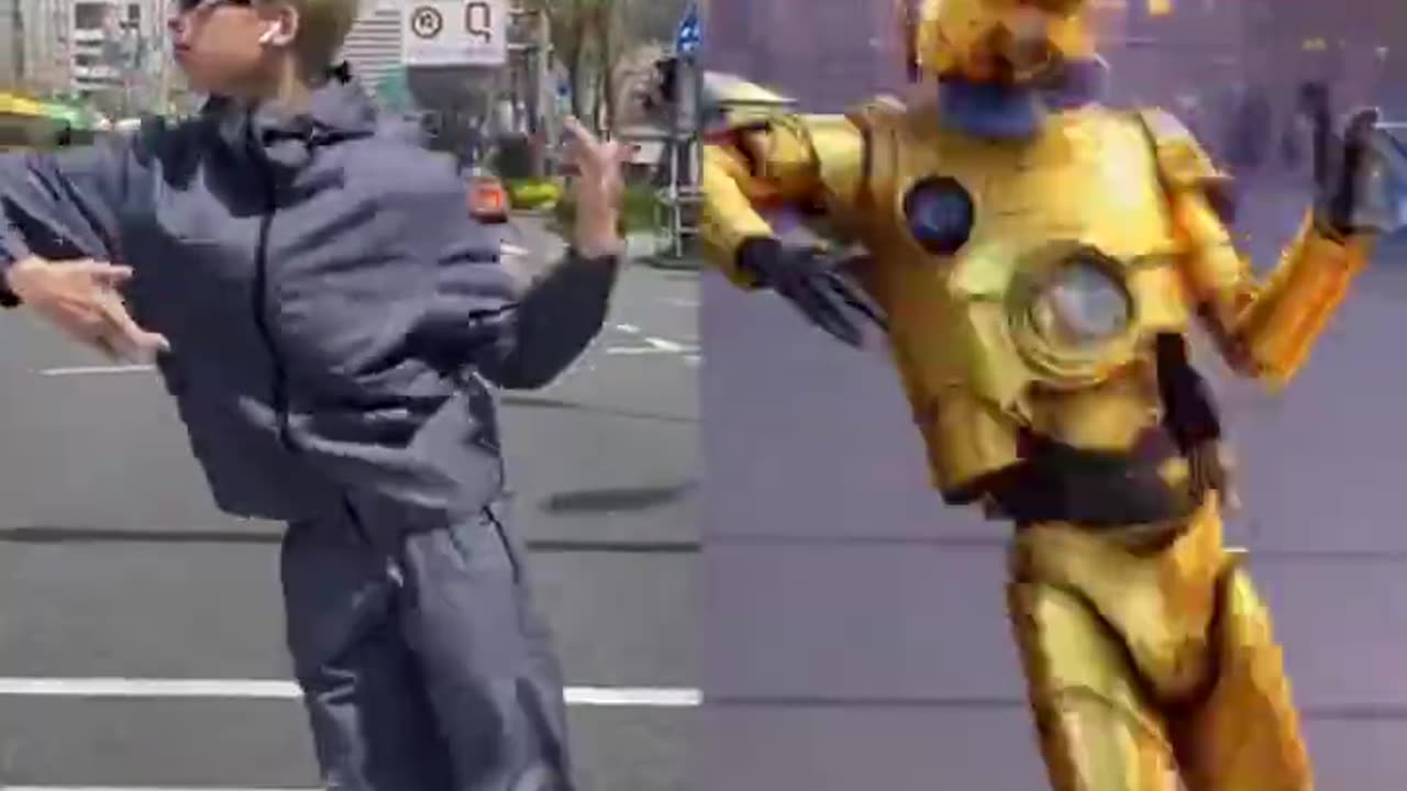 MEN BEHIND THE MASKS - AI STATUE DANCE