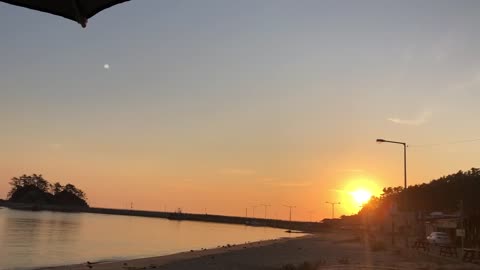 어은돌 일몰 감상 및 만리포 CU 직원의 만행을 GS사장님과 대화 포함
