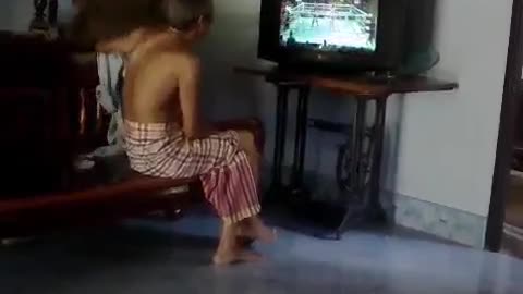 80-Year-Old Man Excited About Televised Fights