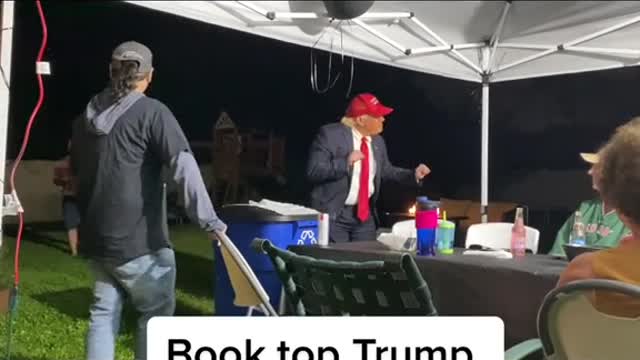 Trump surprises family birthday party!