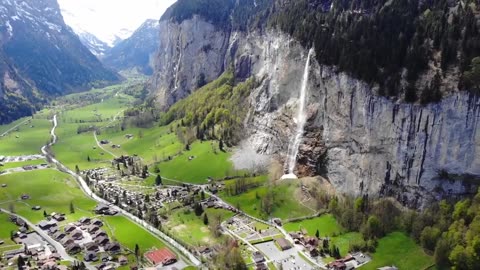 Switzerland waterfalls