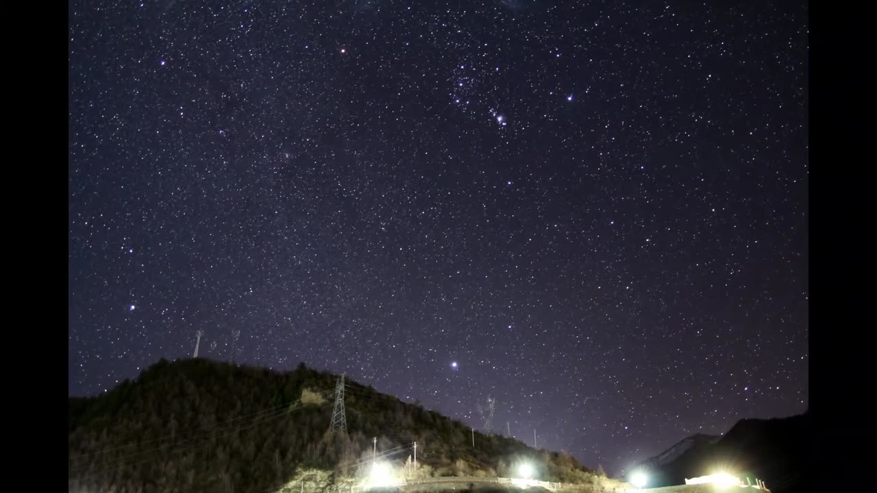 Time Lapse Starry Night at Sichuan Siguniang Mts & Jiuzhaigou