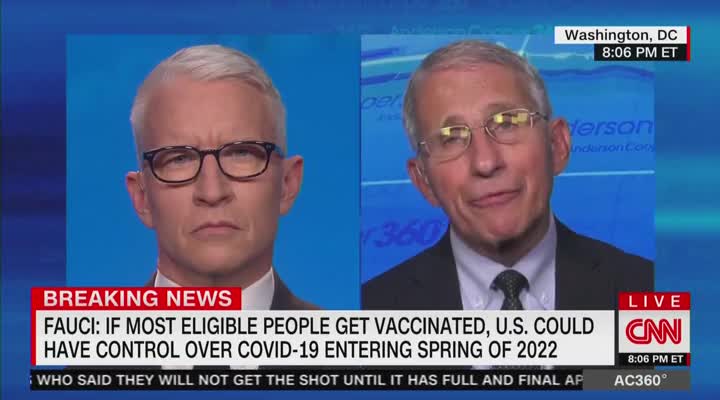 Dr. Anthony Fauci Speaks On CNN