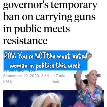 POV: When You're Not the Most Hated Woman in Politics this Week