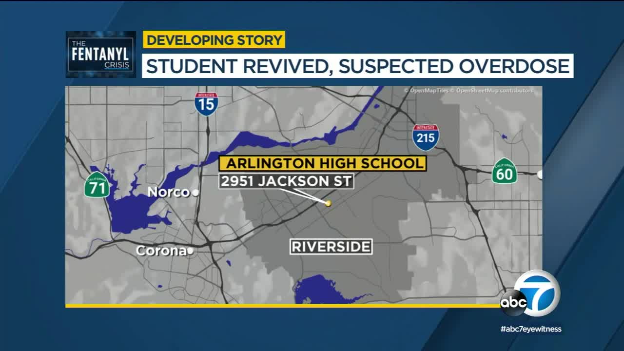 Riverside teen suffered suspected overdose at school after taking fentanyl-laced pill, police say