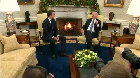 Biden Holds Meeting with Macron LIVE