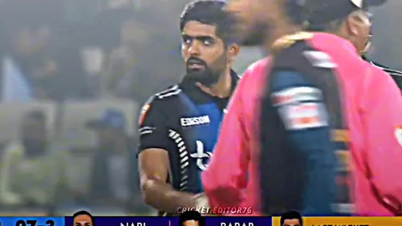 Babar's Fighting With Keeper During Match