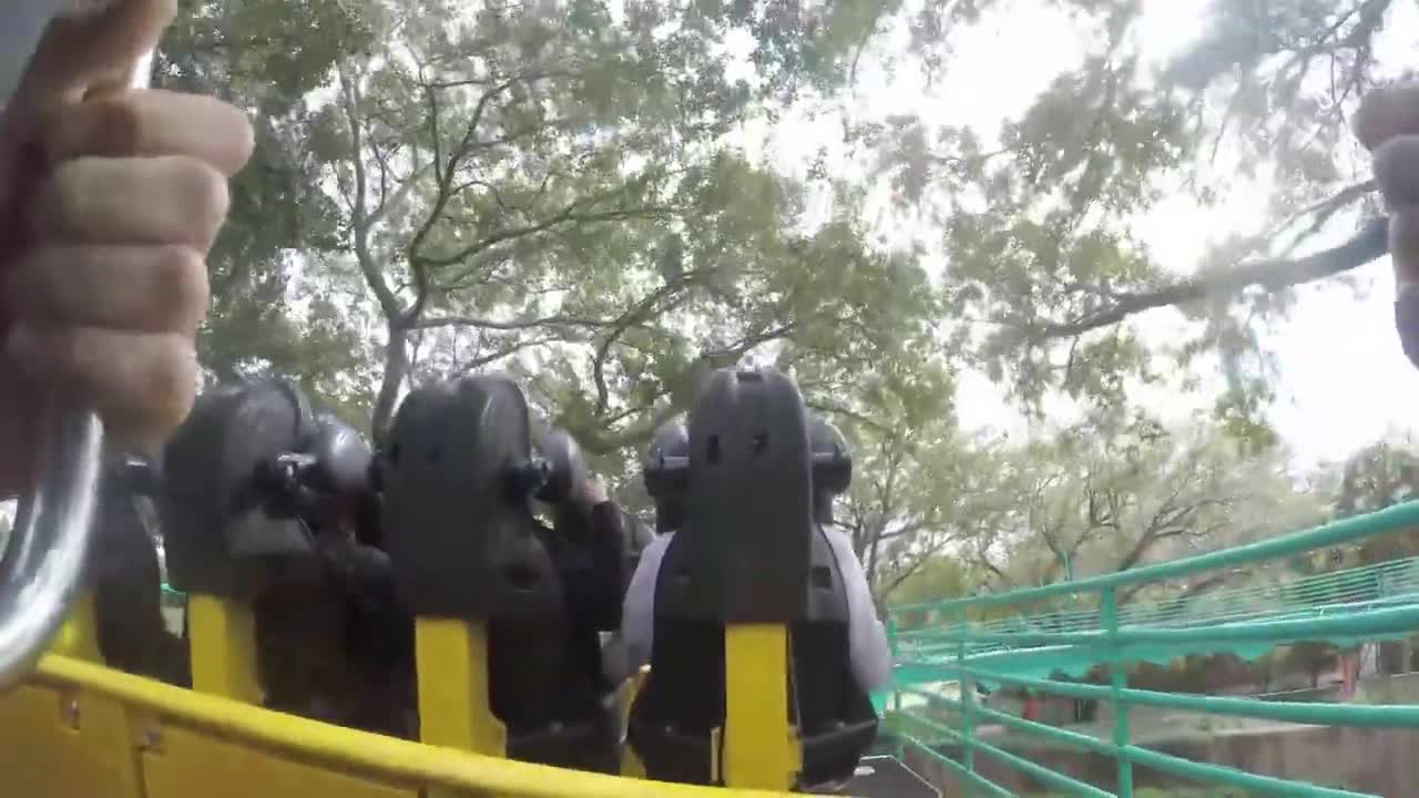 Kumba back row on ride 4K POV @30fps Busch Gardens Tampa