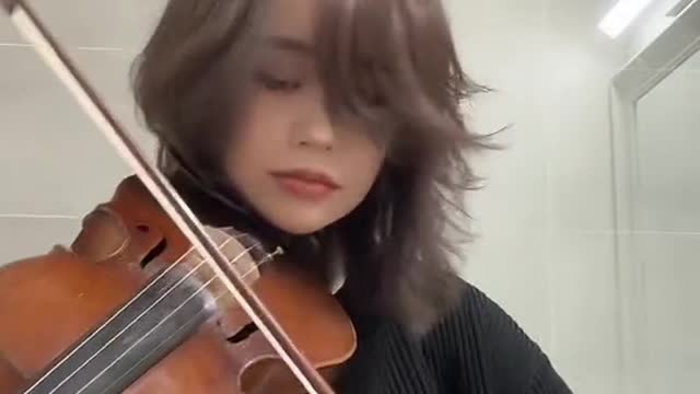 Violin playing