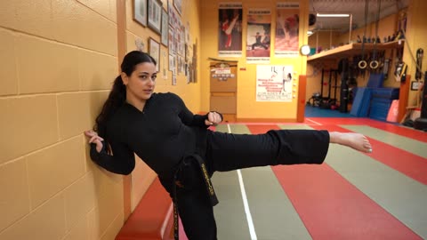 kicking girl