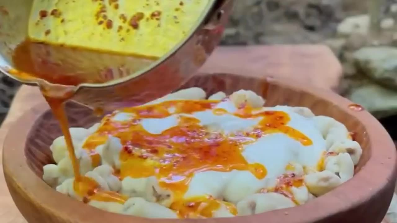 Handmade Ravioli in a Stone Pot