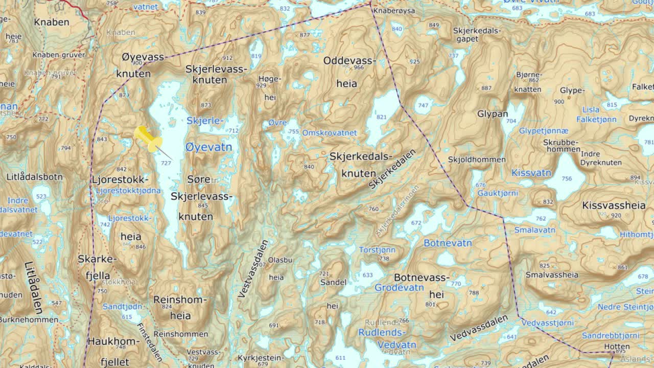 Øyevatn, Hægebostad kommune, 13. aug 2020