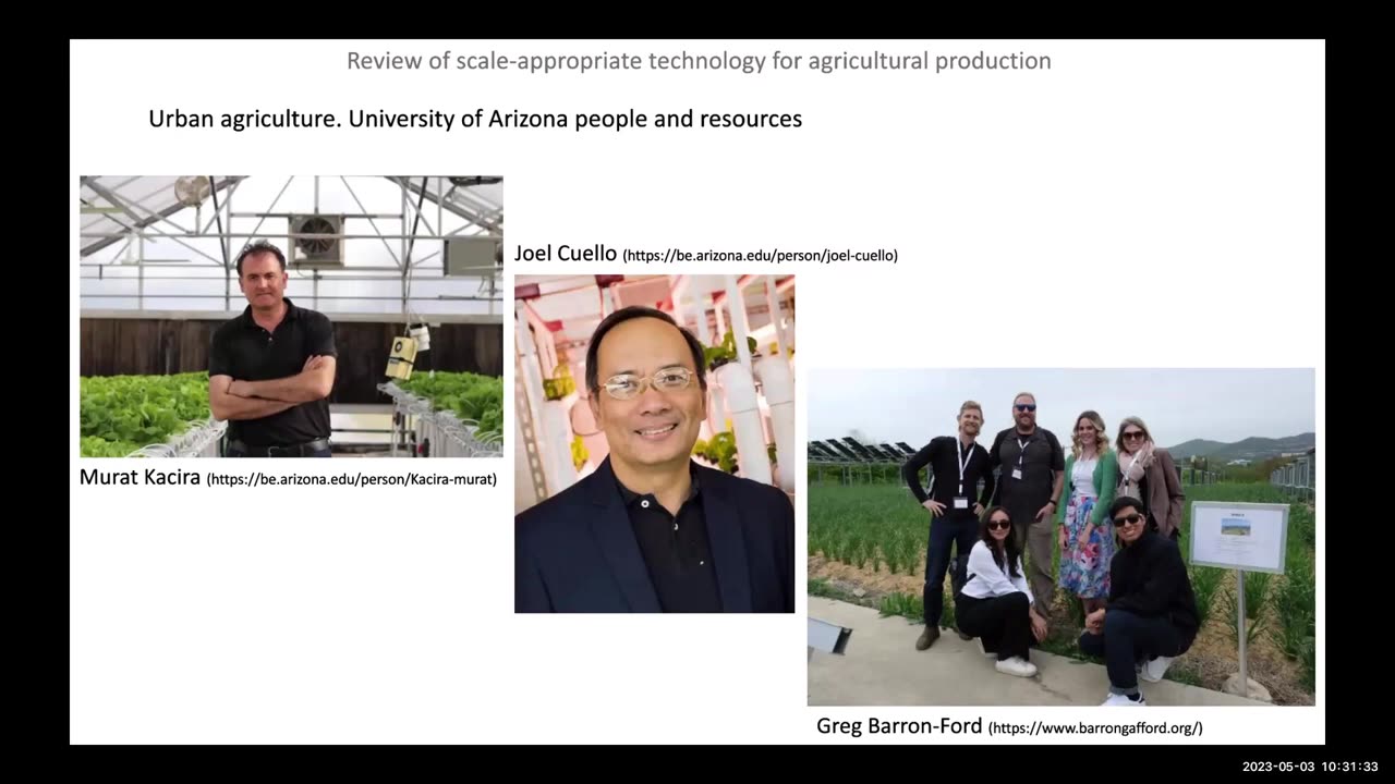 Evaluation of Technology Suitable for Agricultural Production in Terms of Scale