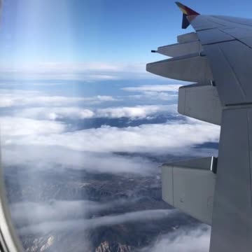 The view is beautiful from the plane when the last time I flew