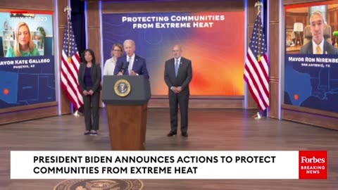 President Biden Gives Remarks On Actions To Protect Communities From Extreme Heat