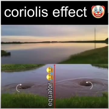 real life demonstration of how ridiculous the coriolis effect is.