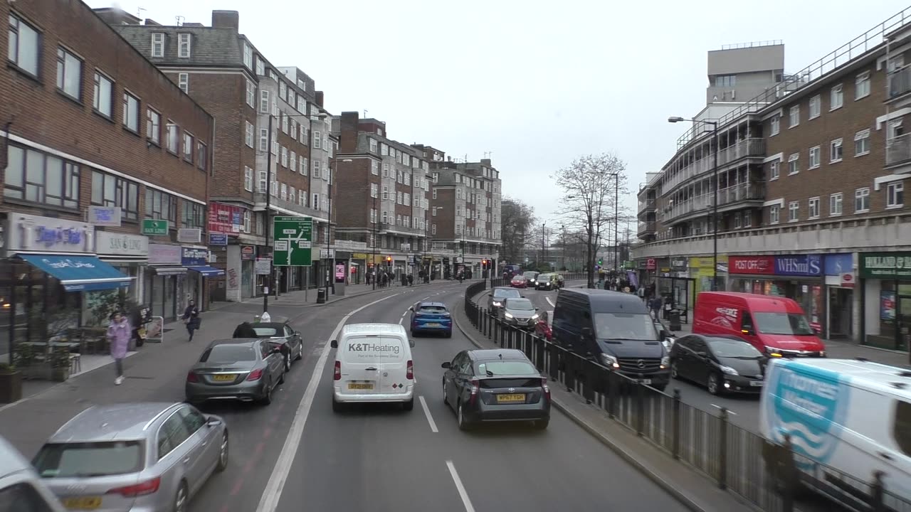 Bus ride London Kilburn Camden Tottenham