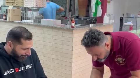 eat case in a restaurant