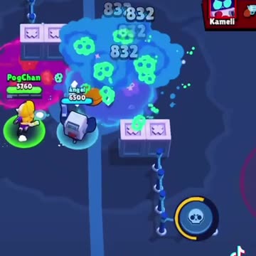 EMZ IS BROKEN ON THIS MAP #broken #hack #emz #spawnkill #brawlstars #supercell #gameplay #foryou