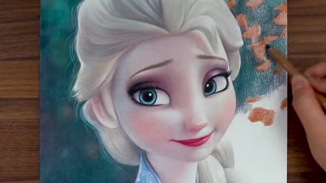 #CarandAcheLuminance6901 #StrathmoreBristol #frozen2 #disneyprincess #drawingelsa