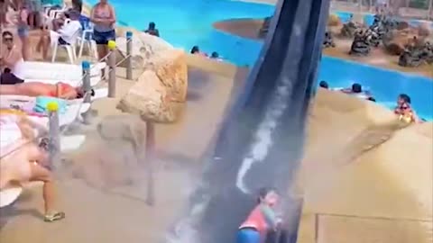 WATER PARK CLOSE CALL 😱