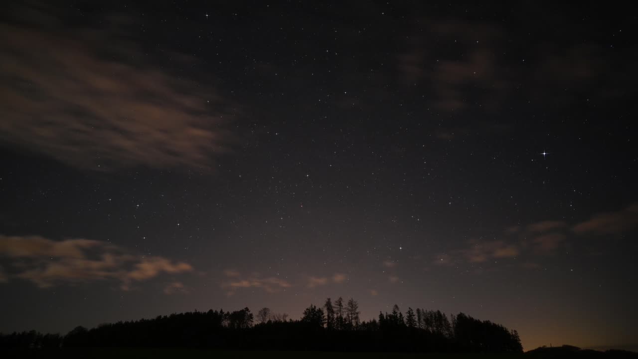 Stars and Clouds in the night sky