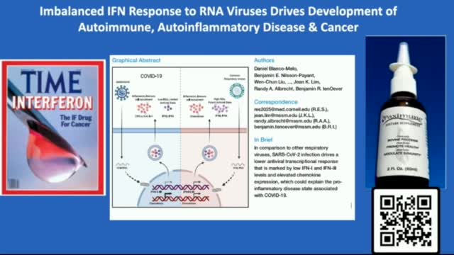 Dr Judy Mikovits PhD explains Type 1 Interferon PaxImmune at ReAwaken America Tour