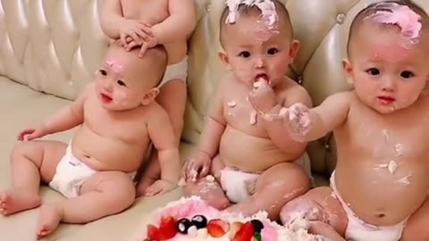 Cute baby funny video