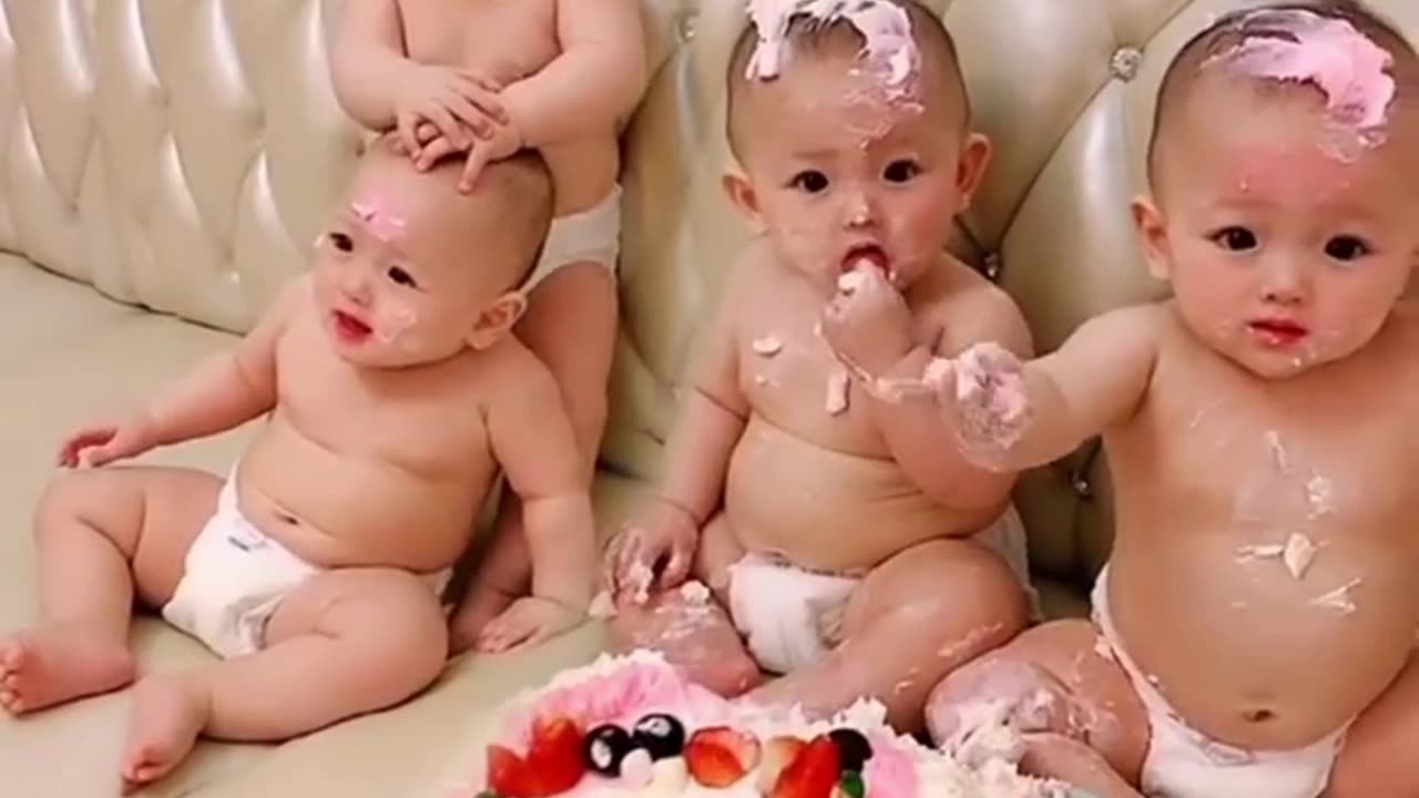 Cute baby funny video