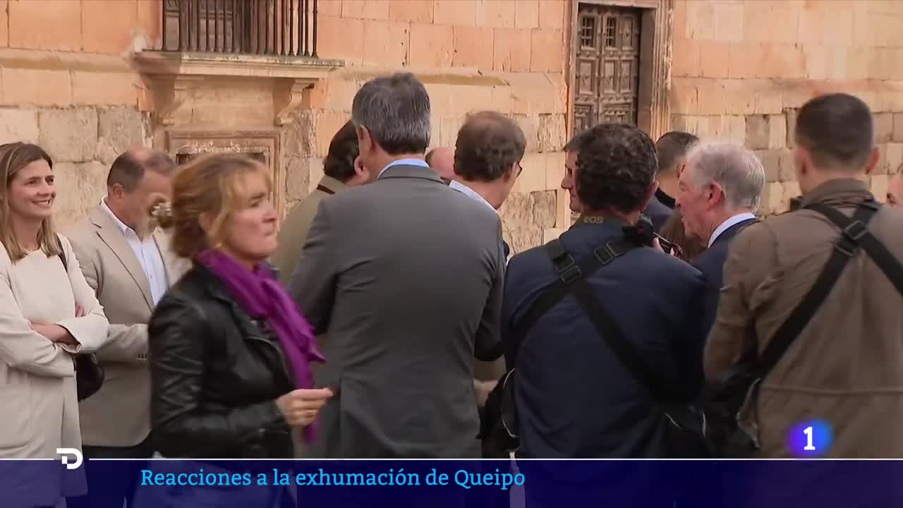 QUEIPO DE LLANO: BOLAÑOS celebra la EXHUMACIÓN y FEIJÓO prefiere "dejar a los MUERTOS en PAZ" | RTVE