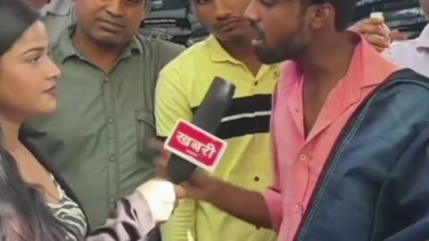 Bihari labour reply to reporter🤣 || #Rumble #Shorts #trend