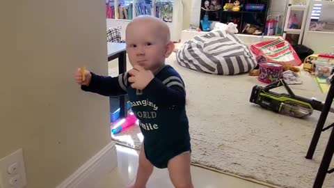 14 month old walking!