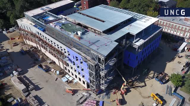 New Nursing and Instructional Building takes shape at UNCG