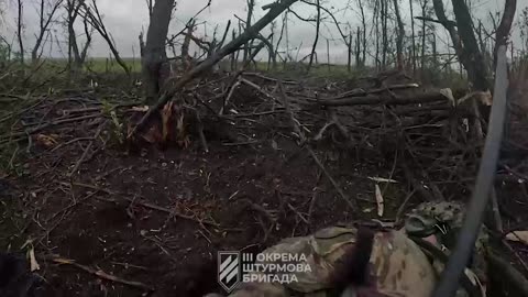 Video of an assault through the eyes of a soldier '3rd separate assault brigade', ZSU.