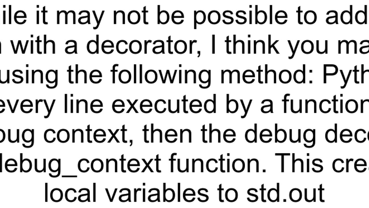 Is it possible to apply a decorator to a line in python