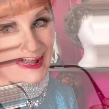 Laurie Ayers transforms into Phyllis Diller