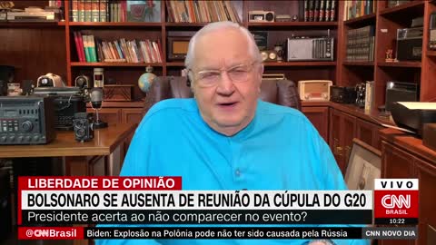 Boris Casoy: Ausência de Bolsonaro no G20 é compreensível - Liberdade de Opinião