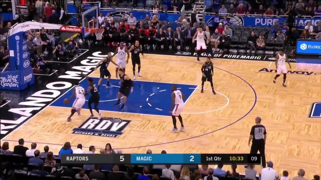 Aaron Gordon BLOCK Kawhi Leonard, Danny Green and Ibaka!! DEFENCE SHOW